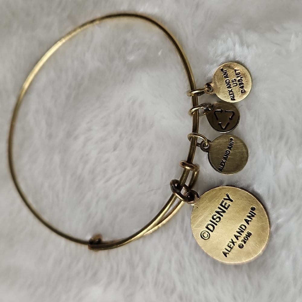 Disney Alex and Ani Charm Bracelet Minnie Mouse Ear - Picture 3 of 6